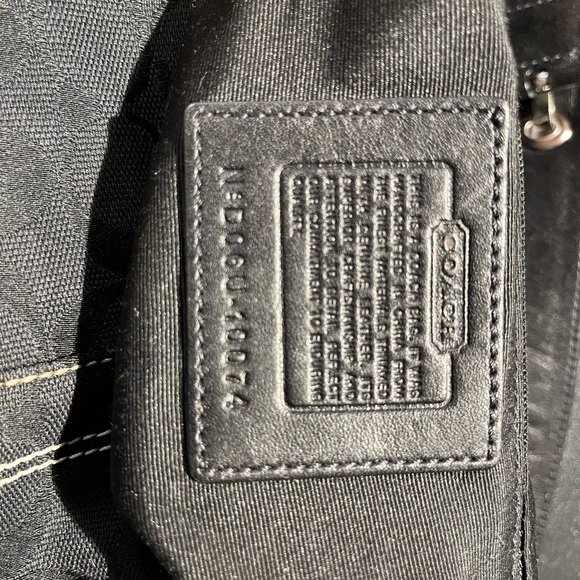 Coach Y2K Hobo Croissant Bag Black Nice Shoulder Purse SoHo Monogram C Logo - Picture 10 of 10